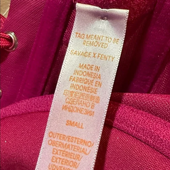 NWT SAVAGE X FENDY FUCHSIA VELVET CORSET💗 - Picture 9 of 9